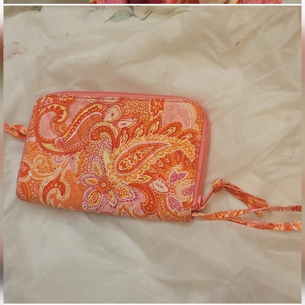 (2) Bags Vera Bradley Wrislet Paisley Bag Size 5" X 8".